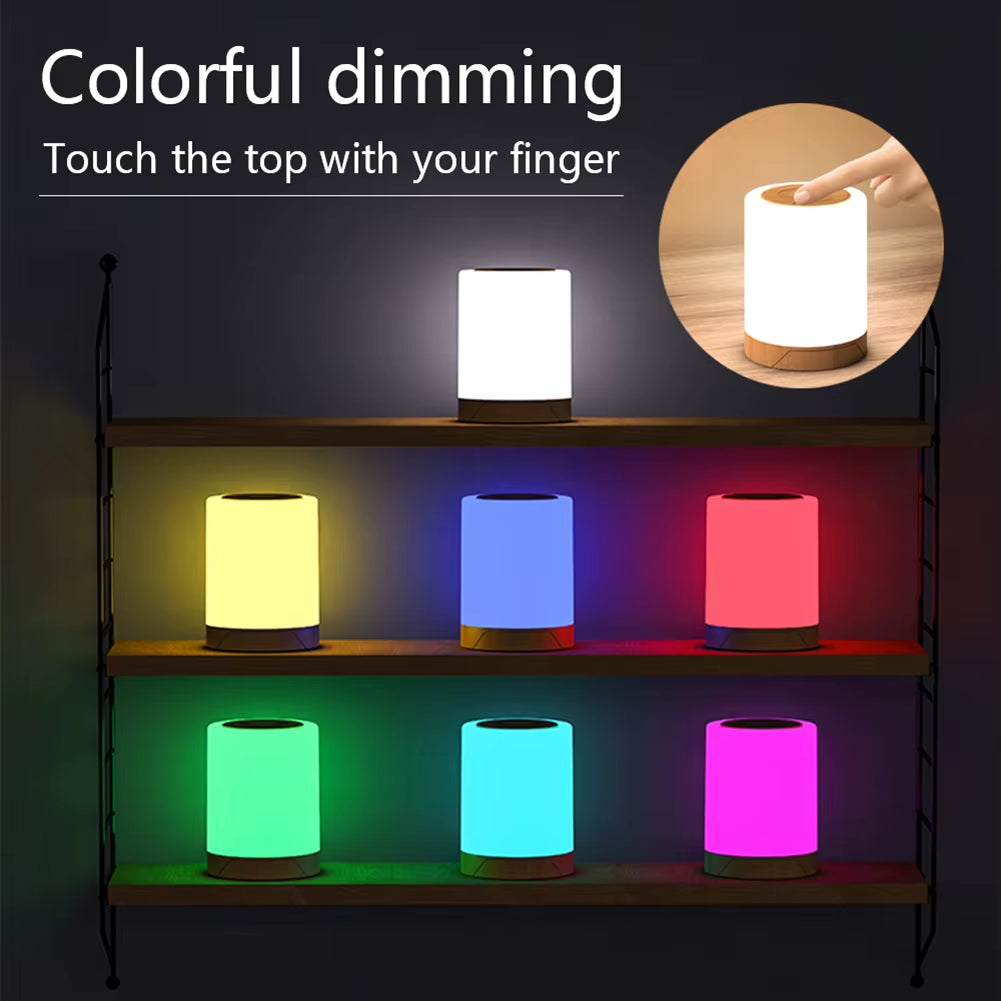 Bedside Table Lamp with Timer Modern Decorative Light 3000K Desk Reading Light Touch Sensor for Bedroom Living Room