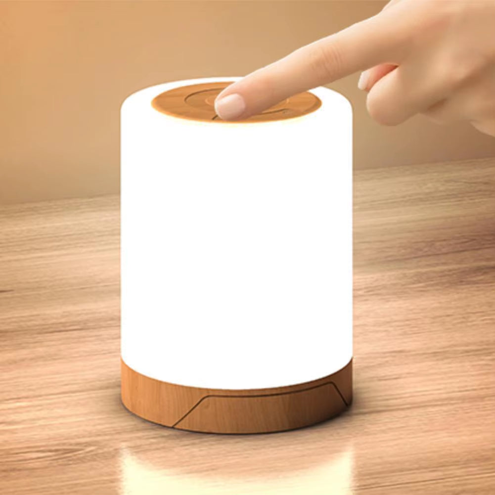 Bedside Table Lamp with Timer Modern Decorative Light 3000K Desk Reading Light Touch Sensor for Bedroom Living Room